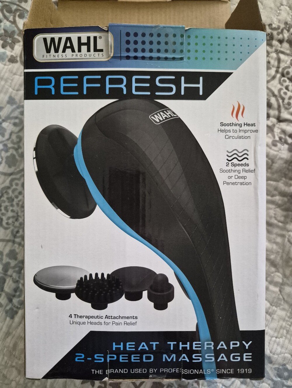 Wahl Fitness Products Refresh Heat Therapy 2 Speed Massage Model 4238